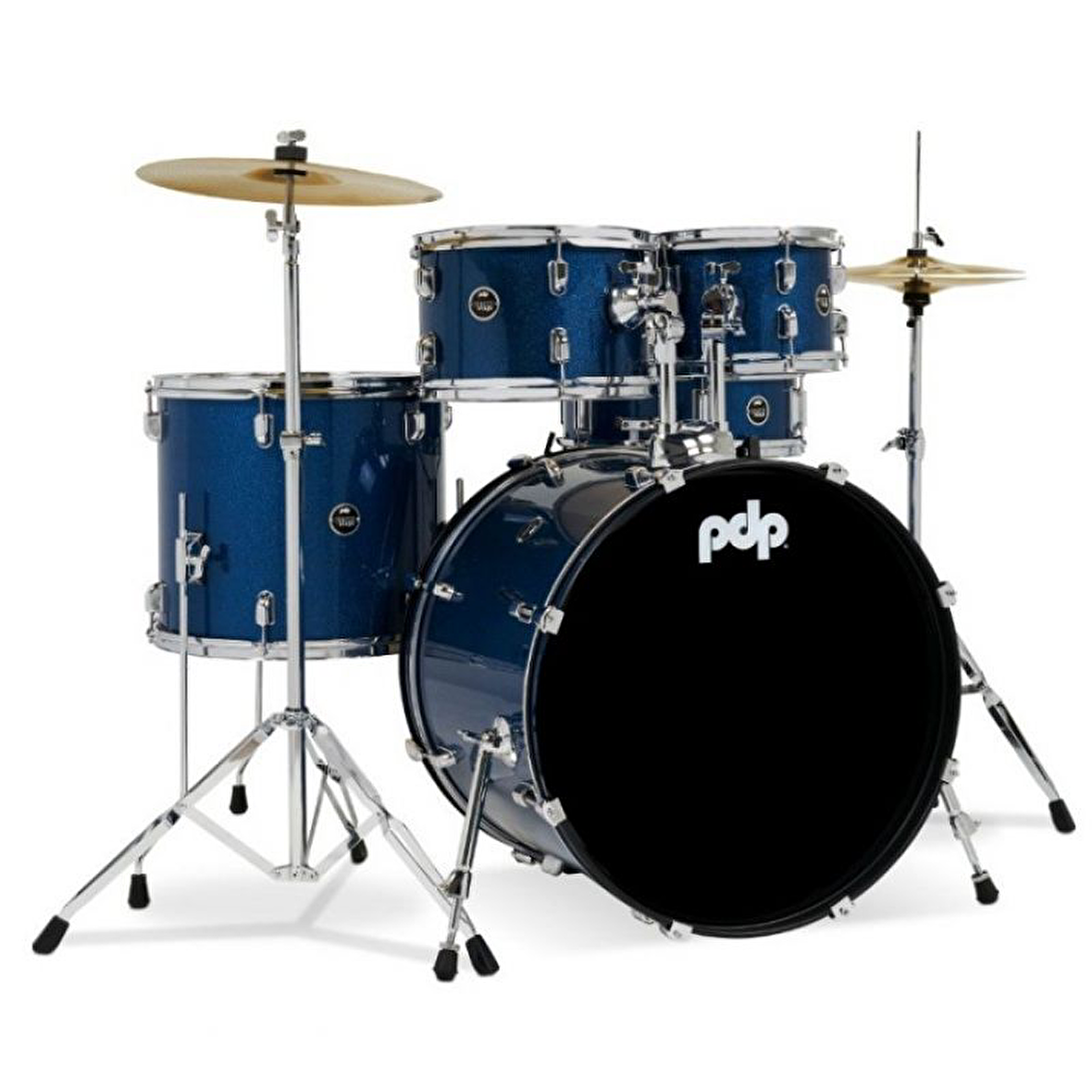 PDP Drums centerstage 22 Inch 5-Parça Akustik Davul Seti (Royal Blue Sparkle)